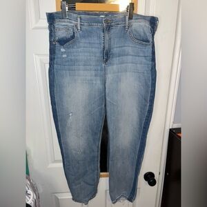 2 for $22 - Old Navy - Size 16, The Power Jean, Straight Leg Distressed Jeans
